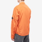 C.P. Company Men's Chrome-R Zip Overshirt in Harvest Pumpkin
