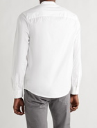 James Perse - Grandad-Collar Cotton-Blend Poplin Shirt - White