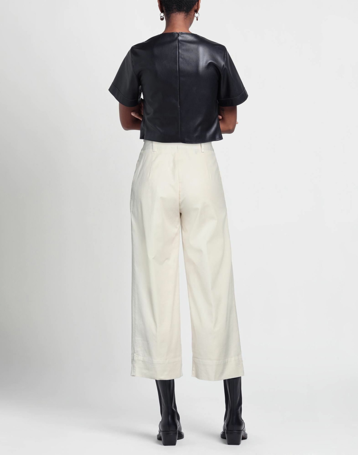 Alessia Santi Womens Pants Ivory