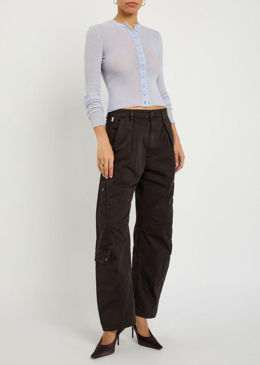 Citizens OF Humanity Tabitha Wool and Cashmere-blend Cardigan Light Blue