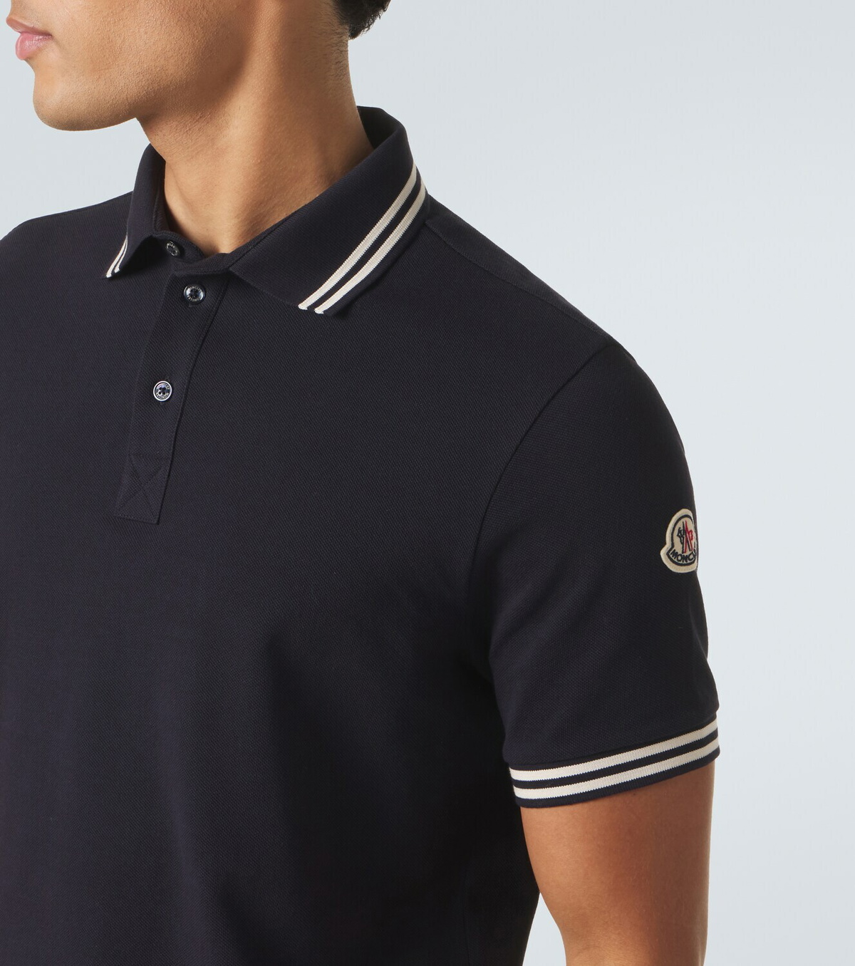 Moncler Cotton piqué polo shirt
