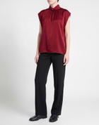 Manila Grace Womens Top Burgundy