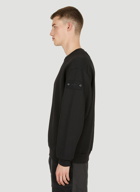 Compass Patch Sweatshirt in Black