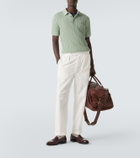 Polo Ralph Lauren Cable-knit cotton polo shirt