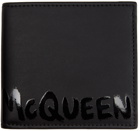 Alexander McQueen Black Graffiti Bifold Wallet