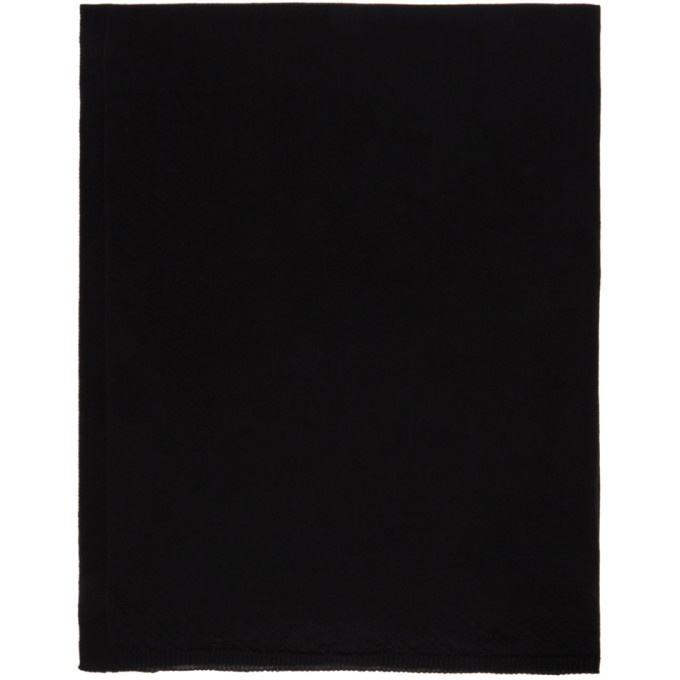 Photo: Rick Owens Black Knit Wool Scarf