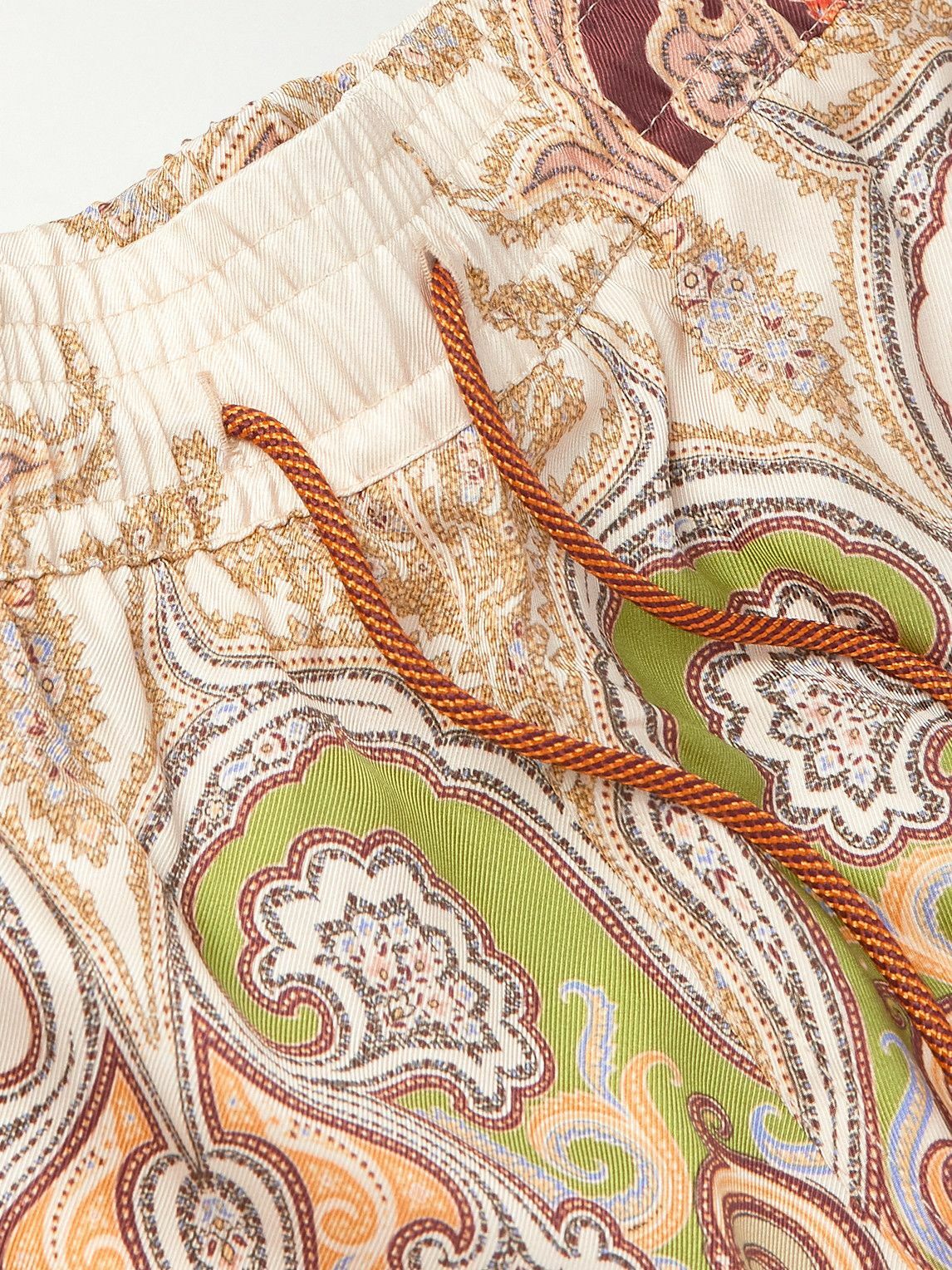 Etro - Straight-Leg Mid-Length Paisley-Print Swim Shorts - Neutrals