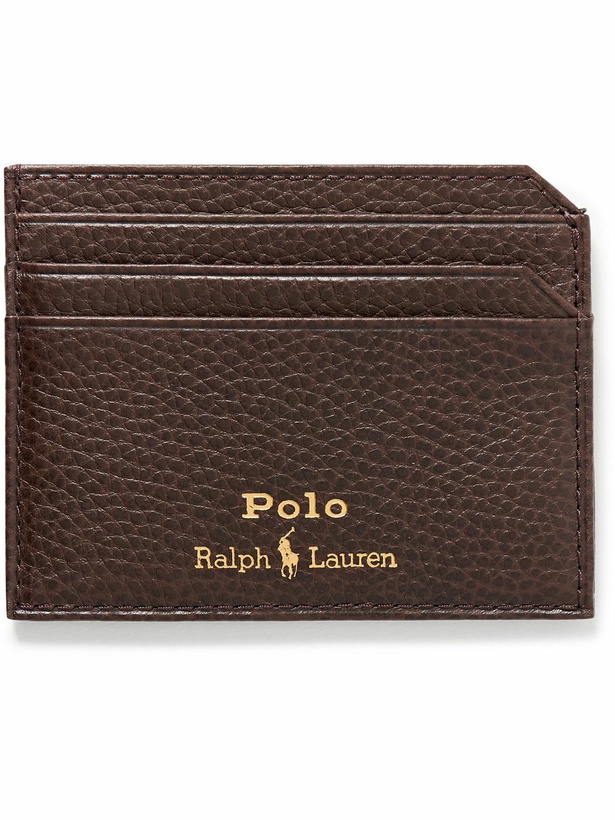 Photo: Polo Ralph Lauren - Logo-Print Full-Grain Leather Cardholder