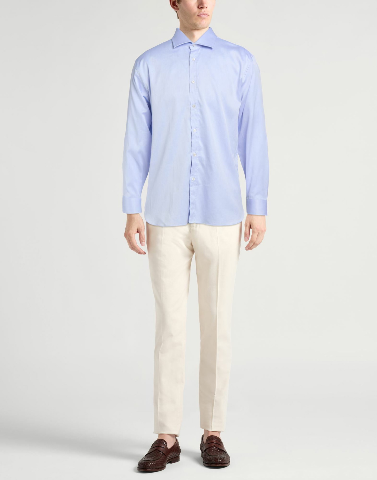 Dunhill Mens Shirt Sky in Blue