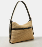 Givenchy Voyou Medium raffia shoulder bag