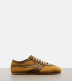 Dries Van Noten Leather-trimmed suede sneakers
