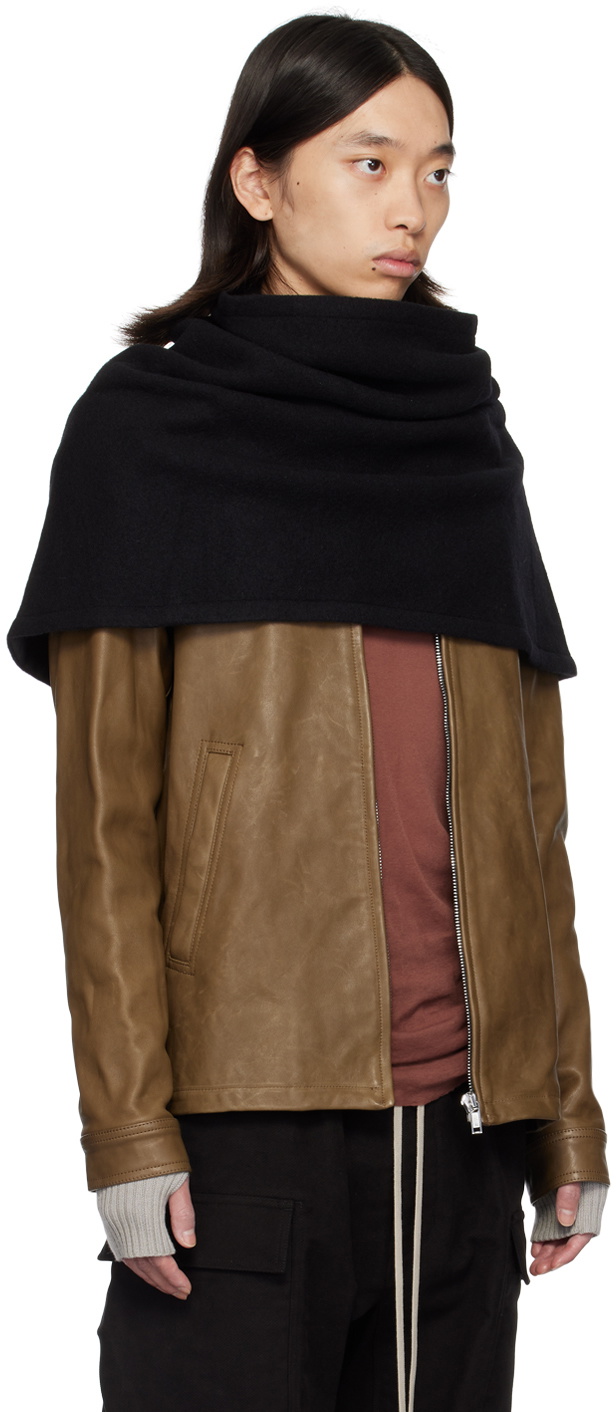 【関税込み】Rick Owens ブラック Porterville Cowl ショール Rick Owens Black Porterville Cowl Scarf Rick Owens