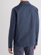 Incotex - Stretch-Cotton Shirt Jacket - Blue