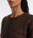 Frame Teddy cropped cashmere cardigan