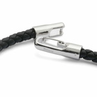 Miansai Men's Ames Braided Leather Bracelet in Black