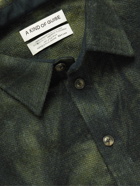 A Kind Of Guise - Dullu Tie-Dyed Virgin Wool-Flannel Overshirt - Green