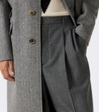 Valentino Herringbone wide-leg pants