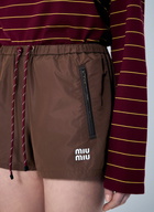 Miu Miu Tec Canvas Shorts