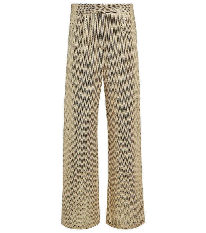 Photo: Dodo Bar Or Sequined high-rise wide-leg pants
