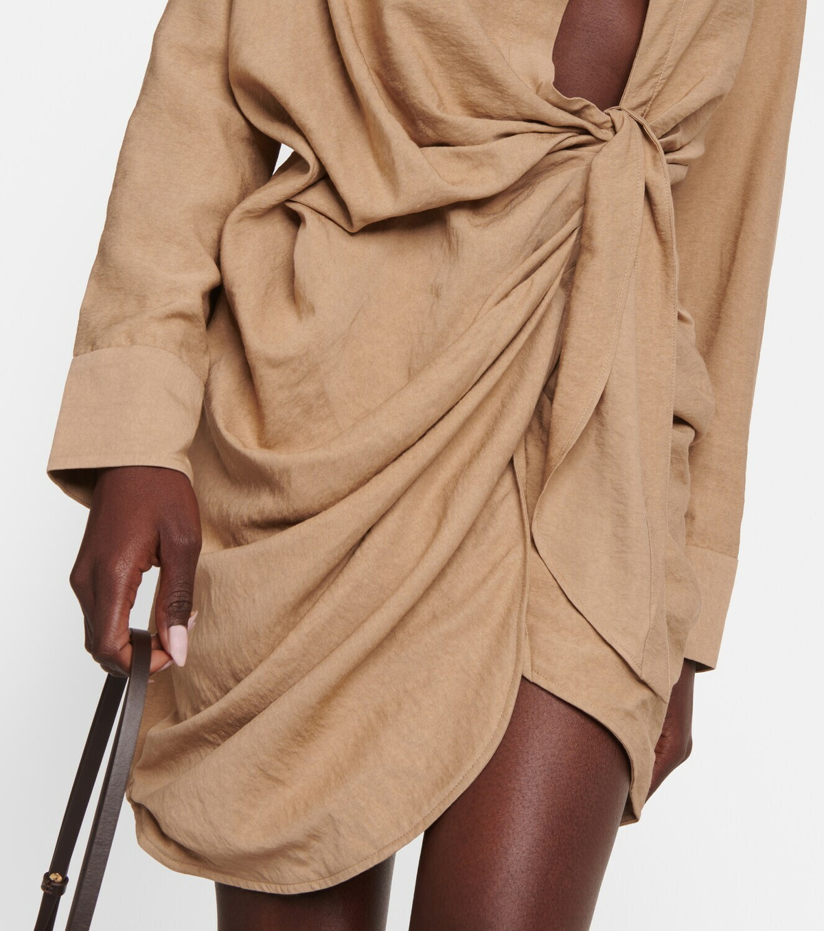 Jacquemus La Robe Bahia gathered minidress Jacquemus