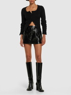 COURREGES - Heritage Vinyl A-line Mini Skirt