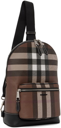 Burberry Brown Check Messenger Bag