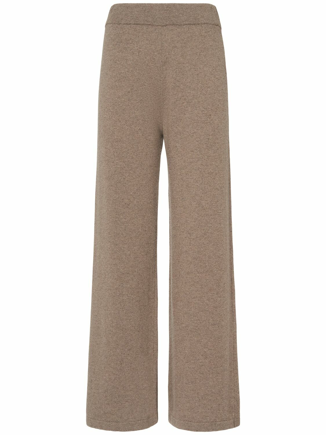 パンツ Weekend Max Mara Cappuccino wool blend Tennis pant WEEKEND MAX MARA Tennis Knitted Straight Pants Weekend Max Mara