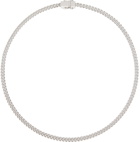 Tom Wood Silver Thin Rounded Curb Chain Necklace