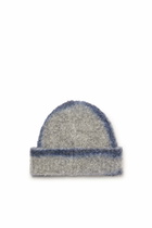 Diesel Alpaca-blend beanie with sprayed effect - Knit caps - Unisex - Grey