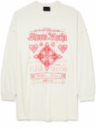 Simone Rocha - Oversized Printed Cotton-Jersey T-Shirt - White