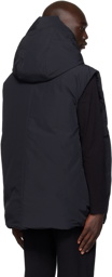 Jil Sander Black Hooded Down Vest