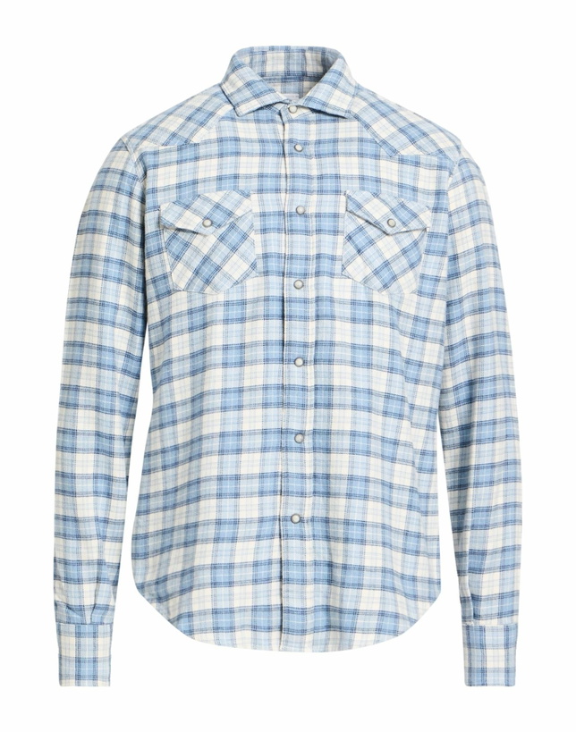 Photo: Eleventy Platinum Mens Shirt Light in Blue
