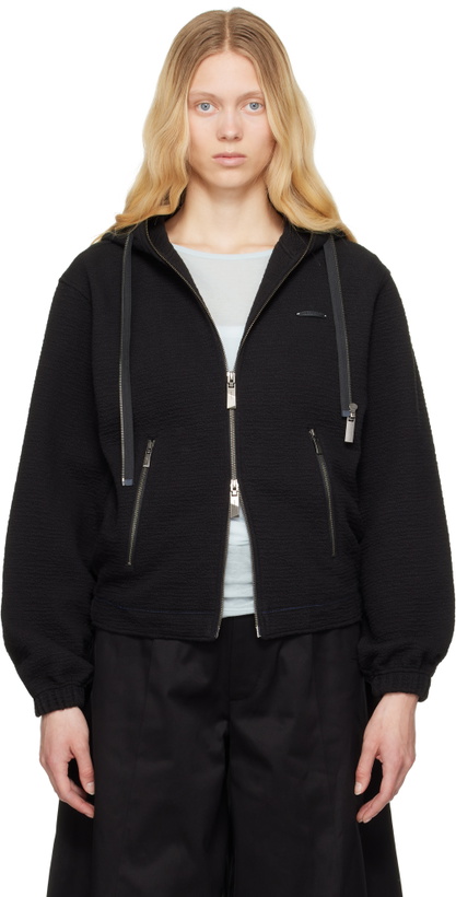 Photo: ADER error Black Realce Product. 31 Zip-Up Hoodie