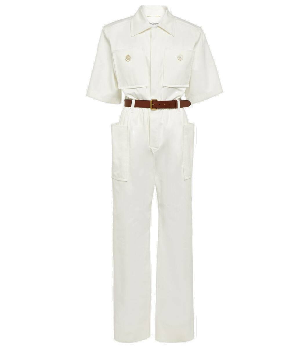 【関税&送料込み】Saint Laurent Cotton Gabardine Jumpsuit Saint Laurent Cotton gabardine jumpsuit Saint Laurent