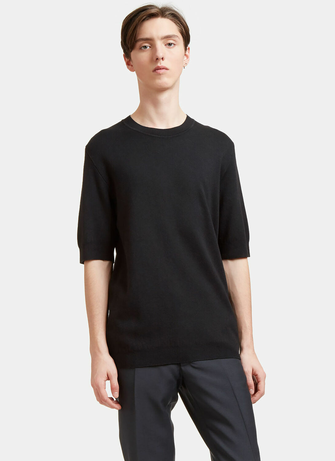 Aiezen Silk and Cashmere-Blend Fine-Knit T-Shirt
