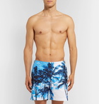 Orlebar Brown - Bulldog X Mid-Length Printed Swim Shorts - Blue