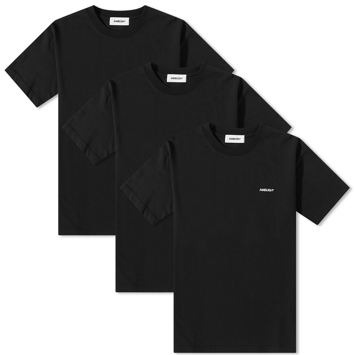 Ambush Men's 3 Pack Logo T-Shirt in Black Ambush