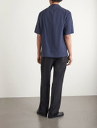 Barena - Garment-Dyed Cotton-Gauze Shirt - Blue