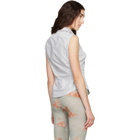 Vivienne Westwood Gray Short Sleeve Drunken Shirt