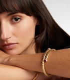 Marina B 18kt yellow gold bangle with rubies and diamonds