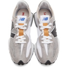 Levis Grey and White New Balance Edition 327 Sneakers