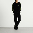 Needles Men's Velour Track Hoodie in Black