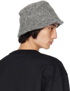Dries Van Noten Gray Brushed Bucket Hat