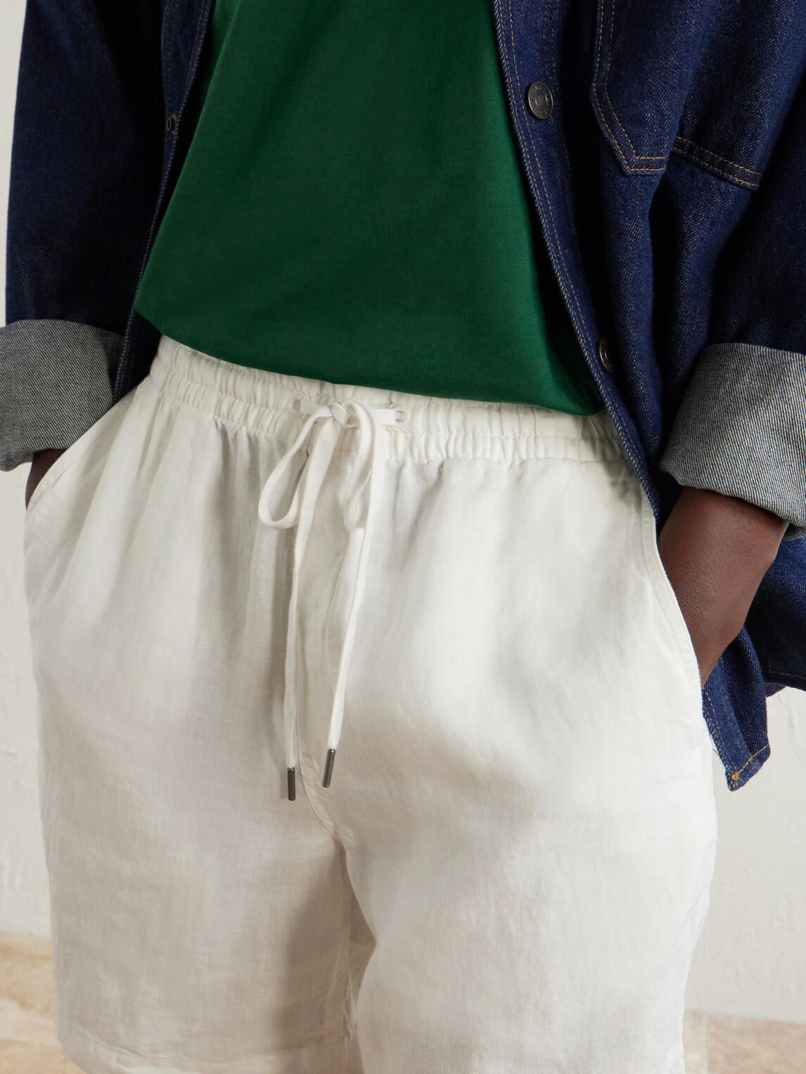 Polo Ralph Lauren - Straight-Leg Linen Shorts - White