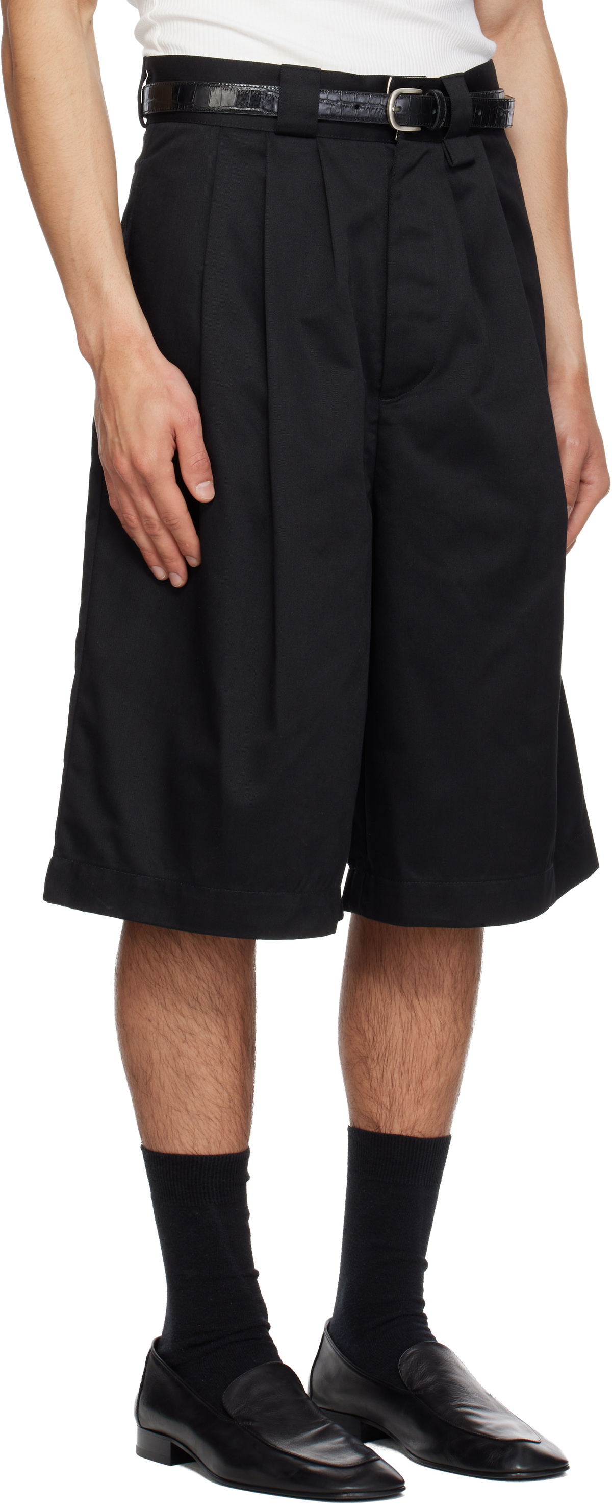 WILLY CHAVARRIA Black Borracho Shorts