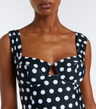 Alexandra Miro Lyra polka-dot swimsuit