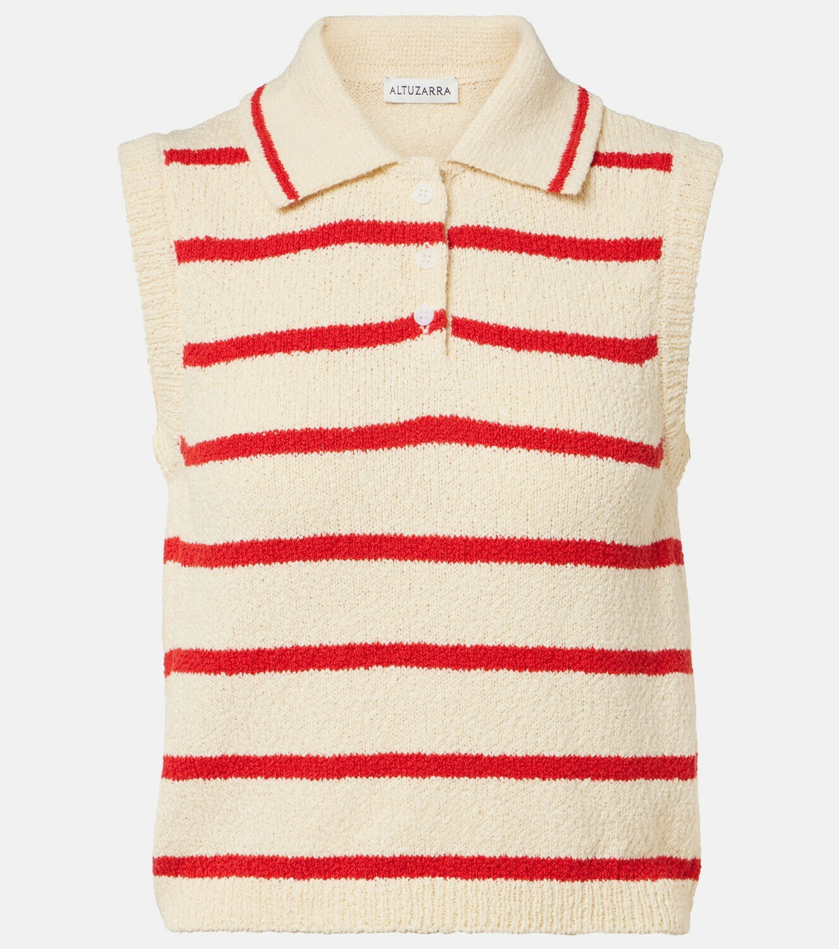 Altuzarra Elmer striped cotton-blend top