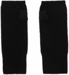 Frenckenberger SSENSE Exclusive Black Cashmere Mittens