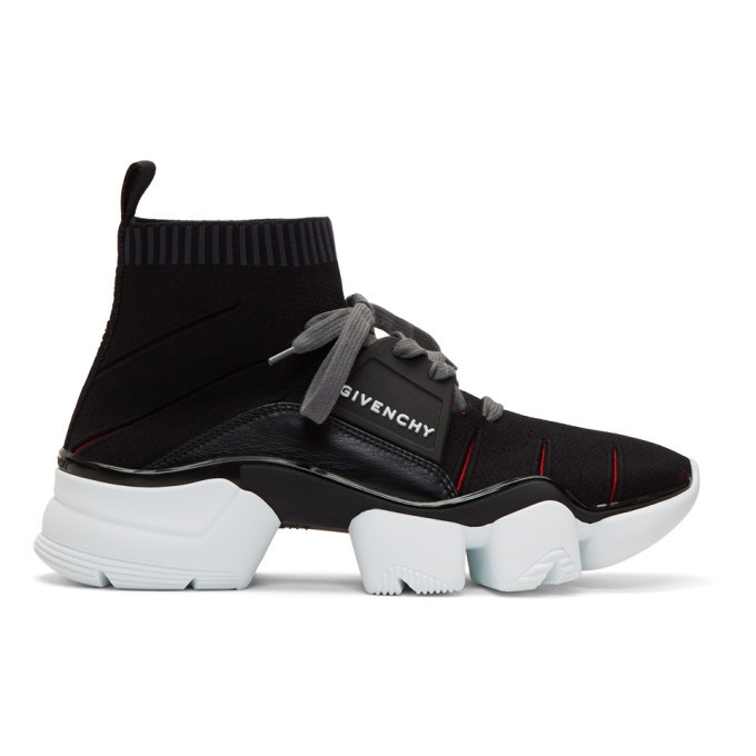 Photo: Givenchy Black Jaw High-Top Sneakers