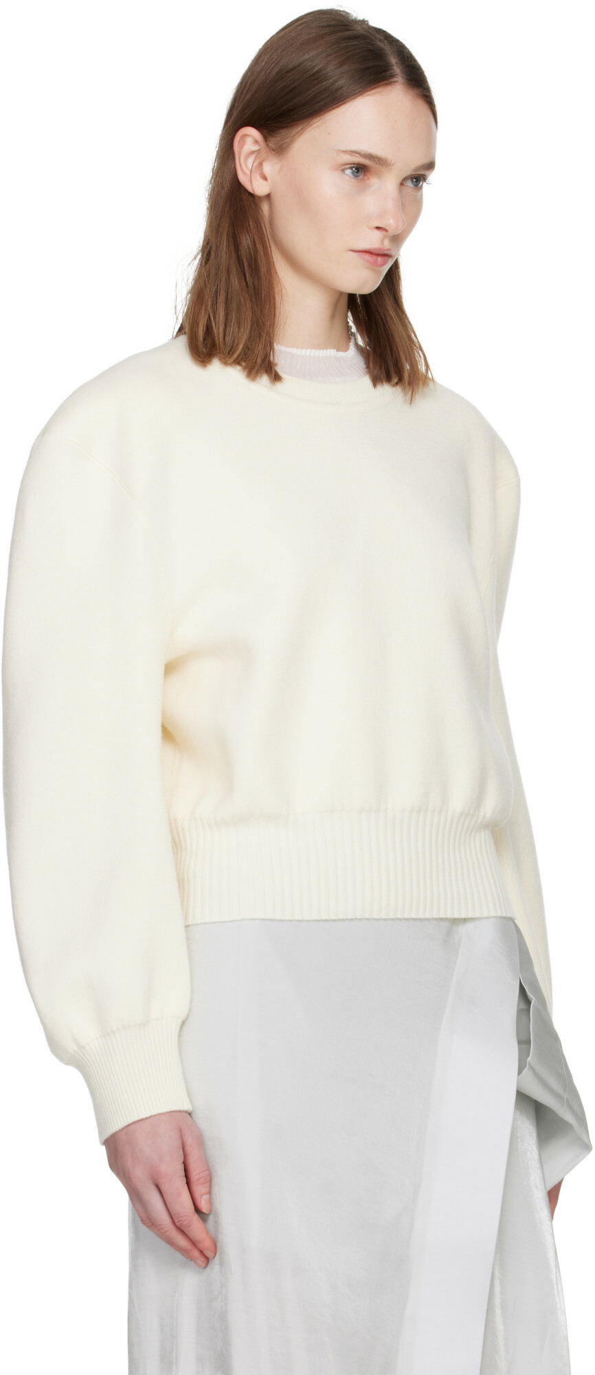 ISSEY MIYAKE Off-White Handsome Knit Sweater